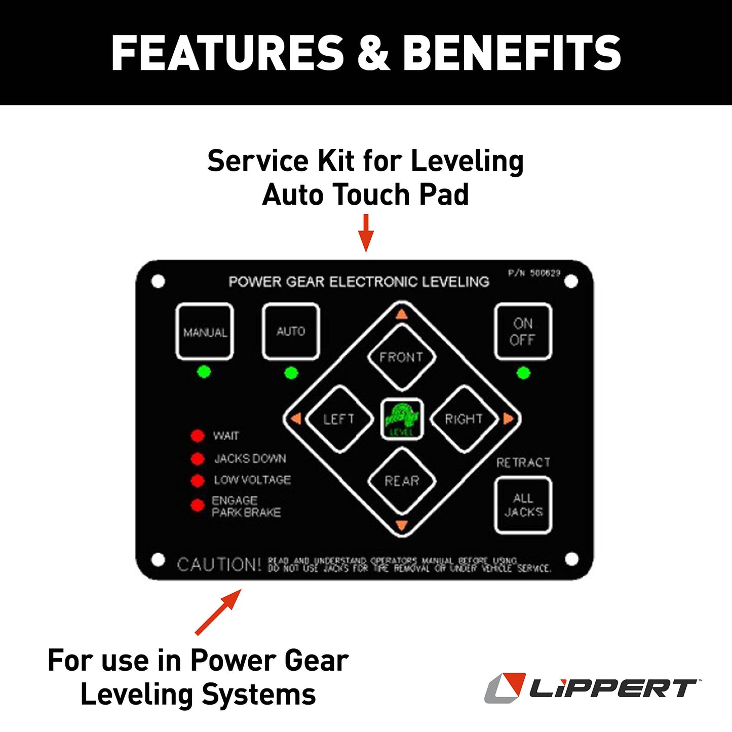 Power Gear Leveling Auto Touch Pad Service Kit