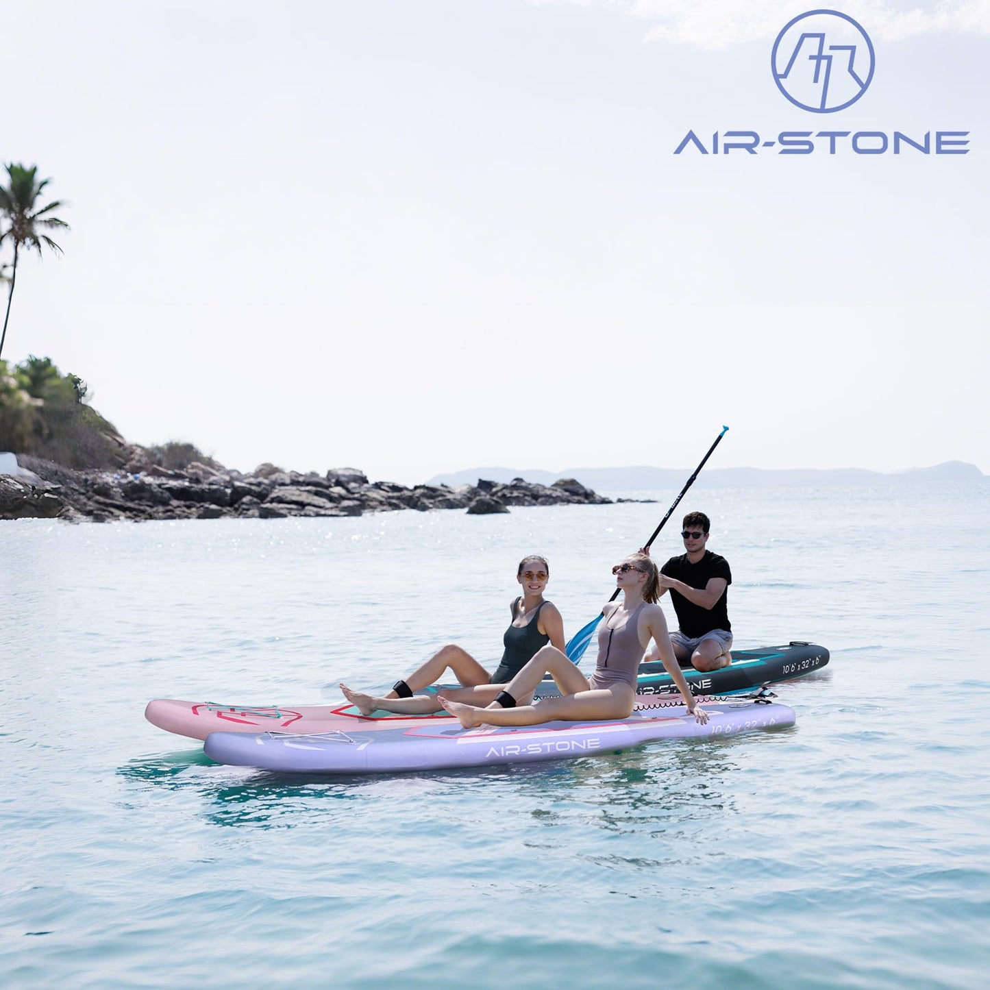 AIR-STONE Inflatable Paddle Board - 10'6" SUP for Adults, Ultra-Stable & Lightweight, All-Around Design for Surfing, Fishing, Yoga, Includes Full Accessories Set -Planet Purple
