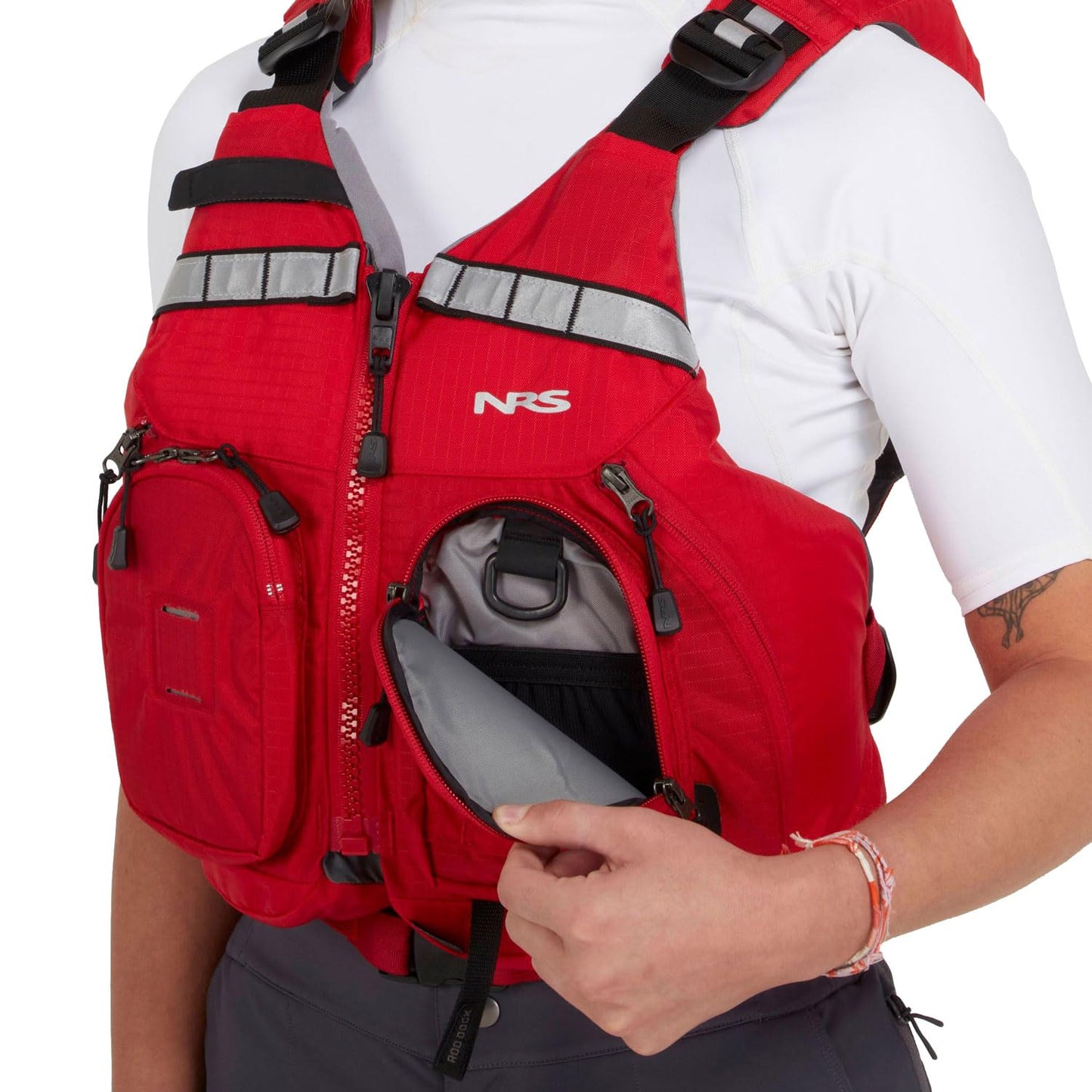NRS Chinook OS Lifejacket (PFD) – Coast Guard Approved Adult Life Jacket for Off-Shore Kayaking, Fishing & Boating – Reflective Fishing Personal Flotation Device – Men's & Women's Life Vest