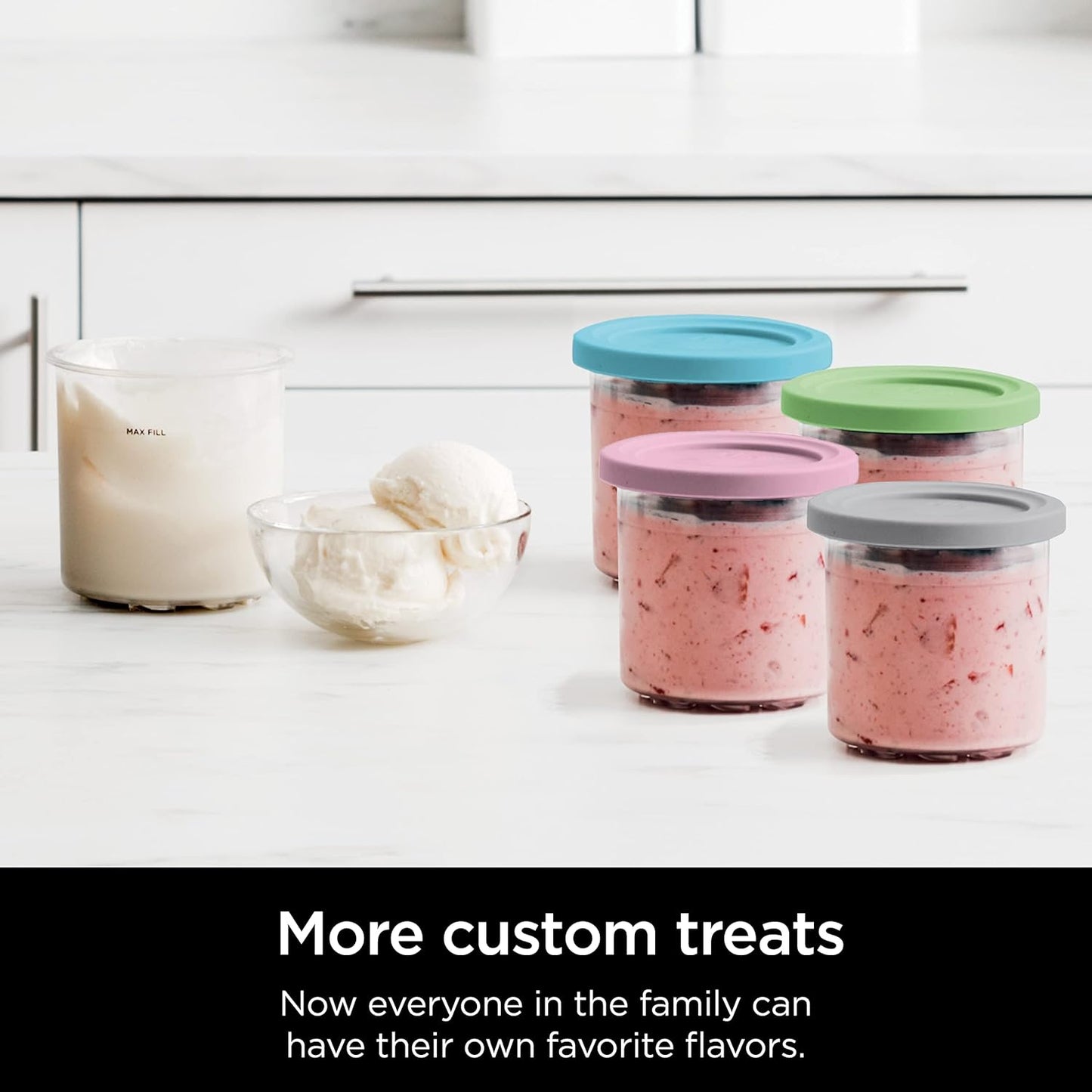Ninja CREAMi 7-in-1 Ice Cream Maker - Create Ice Cream, Gelato, Sorbet & More | Includes 5 Pints