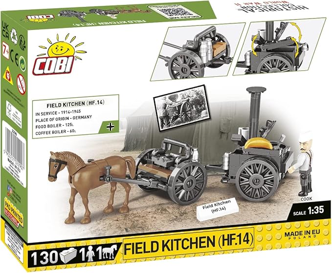 COBI Historical Collection WWII Field Kitchen (HF.14) Building Set 130 Pieces