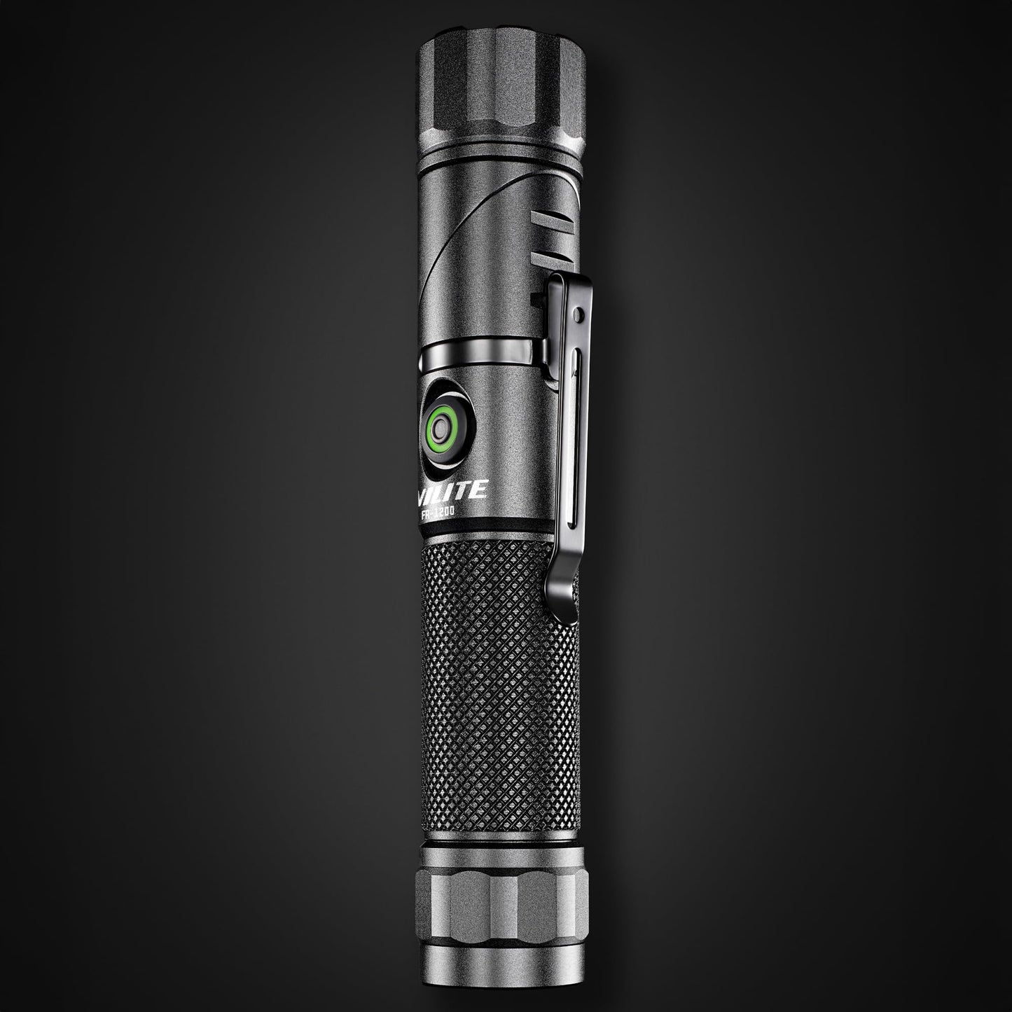 Unilite FR-1200 Right Angle Flashlight – 1200 Lumen LED, 90° Rotating Head, USB-C Rechargeable, Magnetic Base, IP65 Water & Dust Resistant, Impact Resistant, Pocket Clip Included