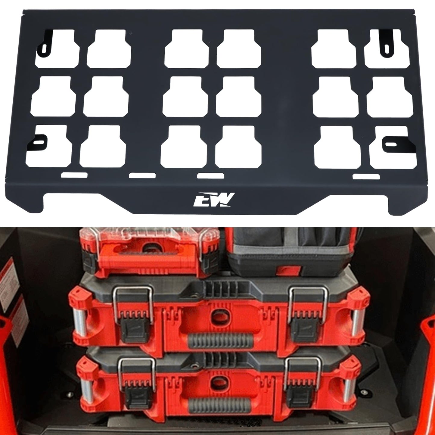 ELITEWILL Offroad Packout Mount Fit for Milwaukee Packout Compatible with Honda Talon 1000 UTV
