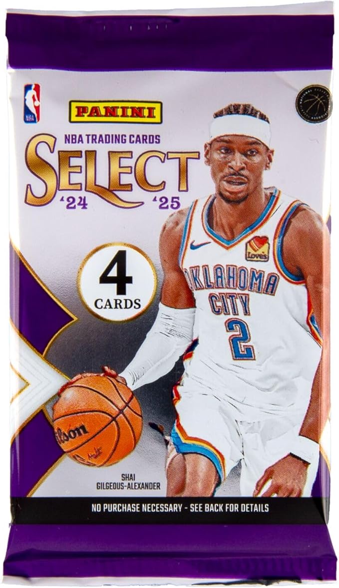 2024–25 Panini Select Basketball Blaster Box – Official NBA Trading Cards – Retail Exclusive Parallels Inserts & Rookie Cards – Sealed Box