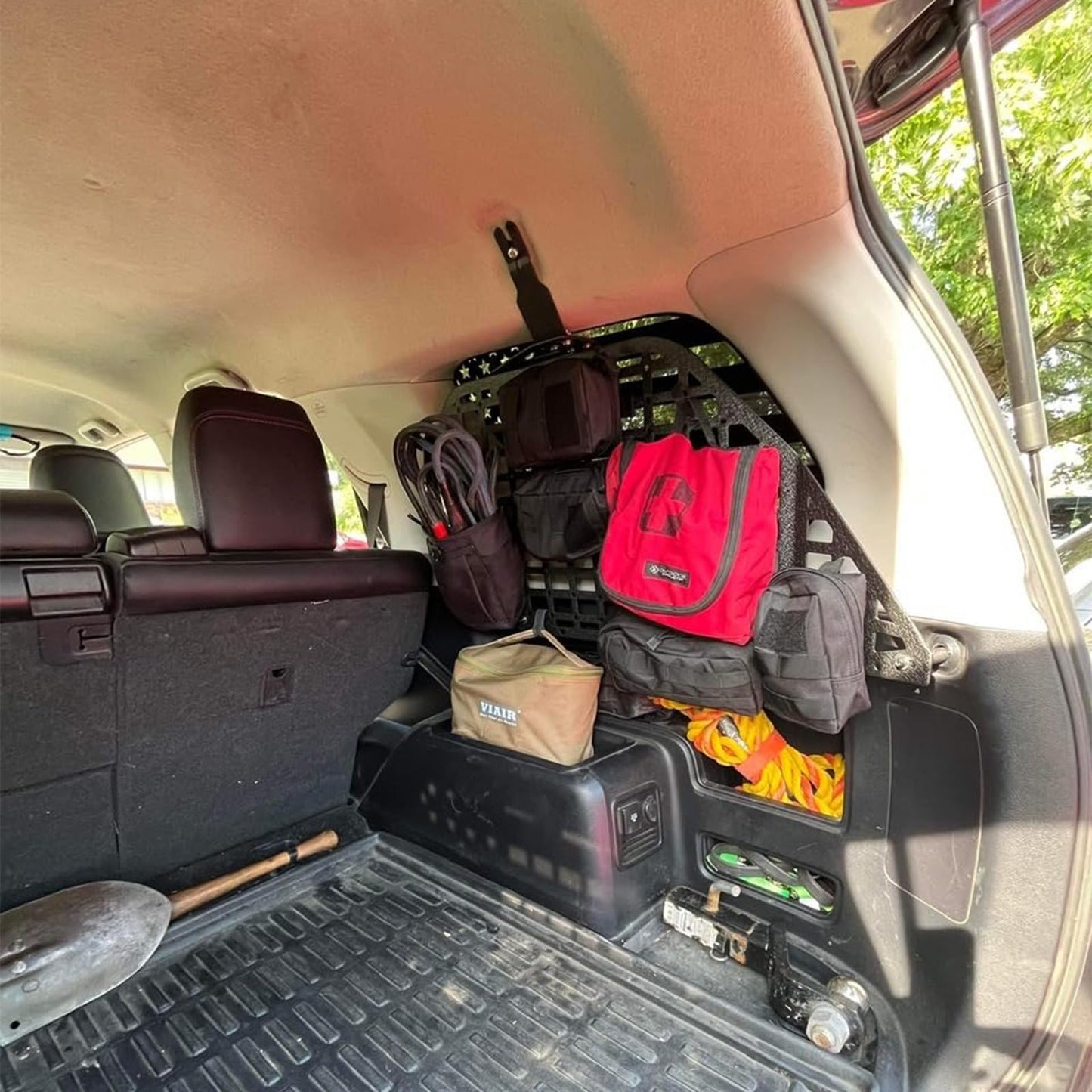 Modular Storage Panel System Rear Window Molle Panel Interior Cargo Rack Compatible with 2010-2024 Toyota 4Runner