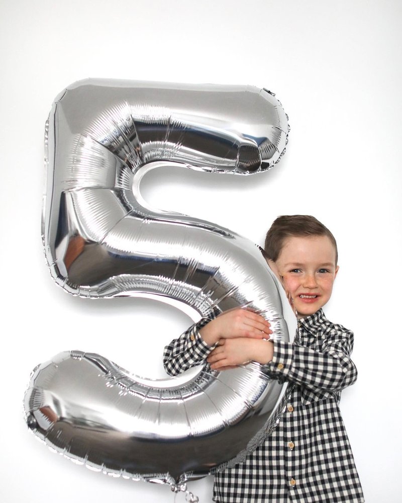 Silver Number 15 Balloon 40 inch, 15 Number Balloons, 15th Silver Birthday Decorations for Girls Boys Kids, 15 Year Old Silver Party Supplies