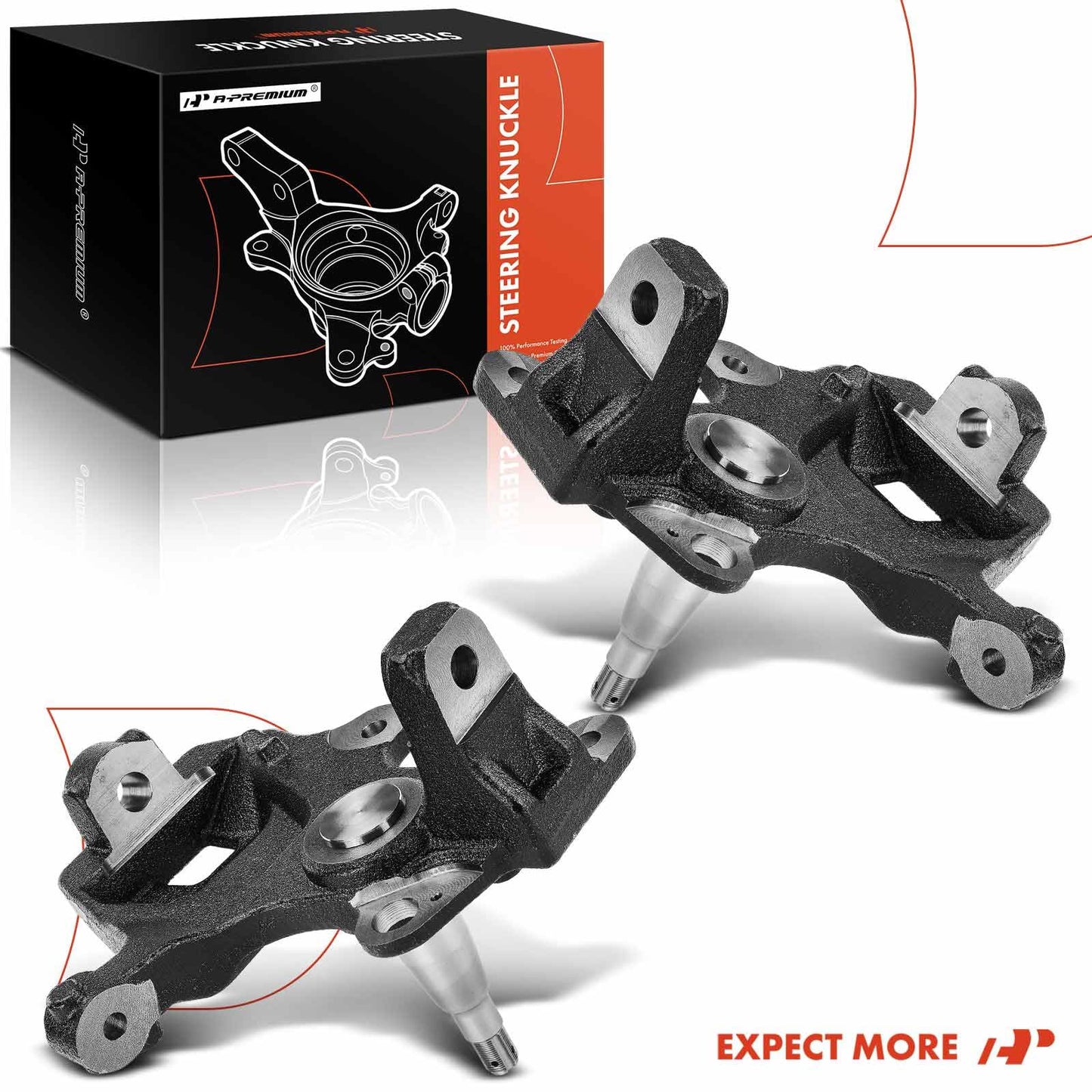 A-Premium 2 x Front Suspension, 2 inches Drop Spindles Compatible with Ford F-150 1997-2003, Expedition 1997-2002, F-150 Heritage 2004 & Lincoln Navigator 1998-2002, RWD Only