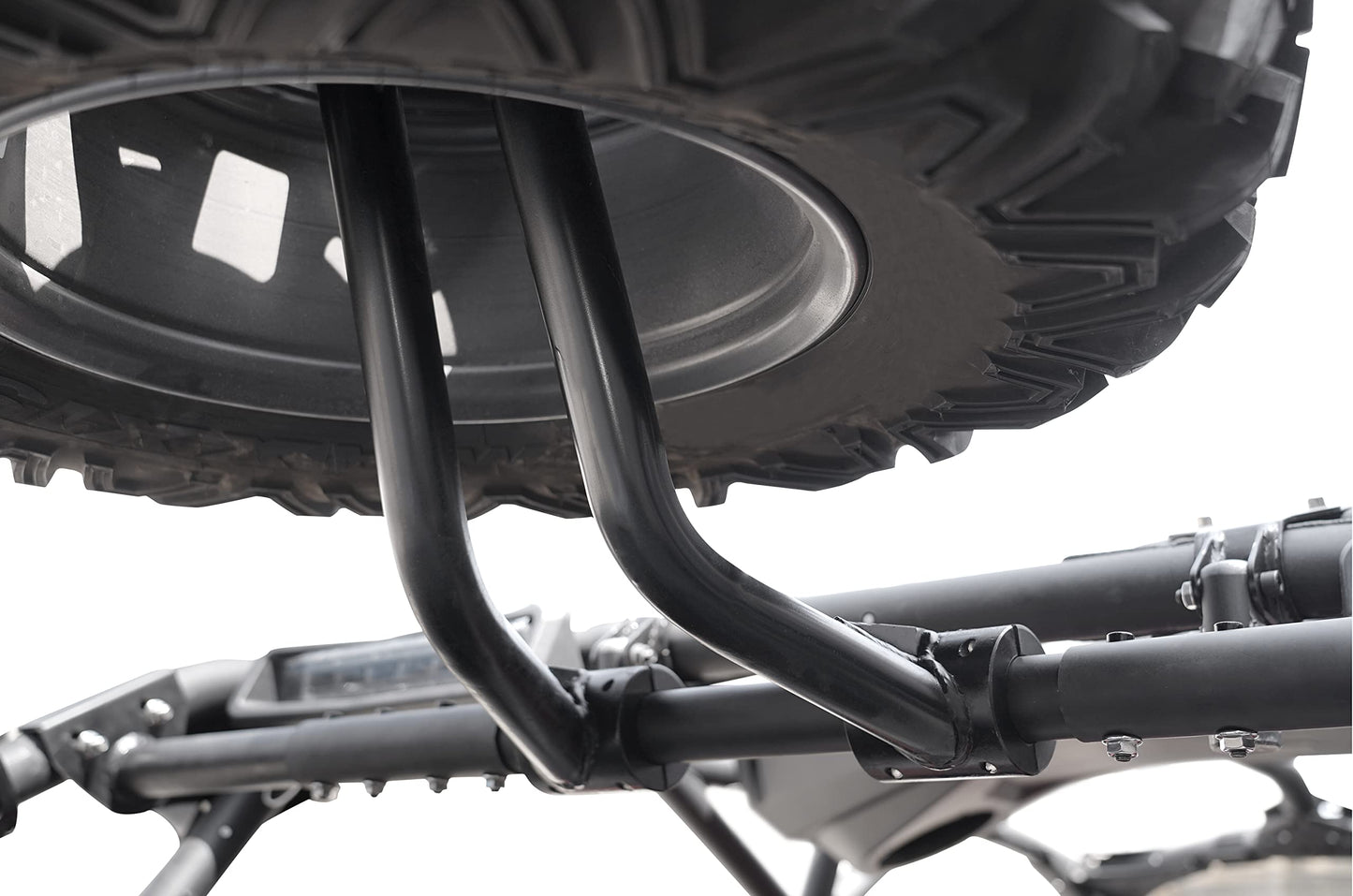 SAUTVS Heavy Duty Spare Tire Mount Rack Holder for Can-Am Maverick X3, Fits Up to 32" Tire Steel Powder Coated Spare Tire Carrier Holder for Can Am Maverick X3 Max Turbo RR 2017-2025 Accessories