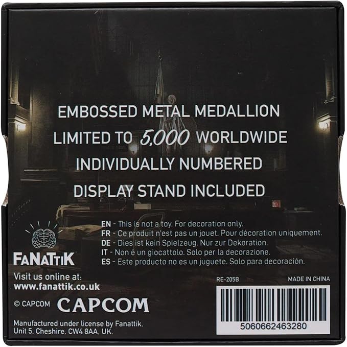 Fanattik Resident Evil 2 Limited Edition Replica Maiden Medallion