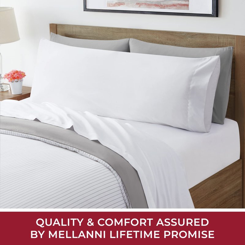 Mellanni Bed Pillows - Cooling Pillows for Sleeping - Perfect Pillows for Side Sleepers, Back Sleepers, & Stomach Sleepers - Firm & Plush Pillows for Bed (Body 20" x 54")