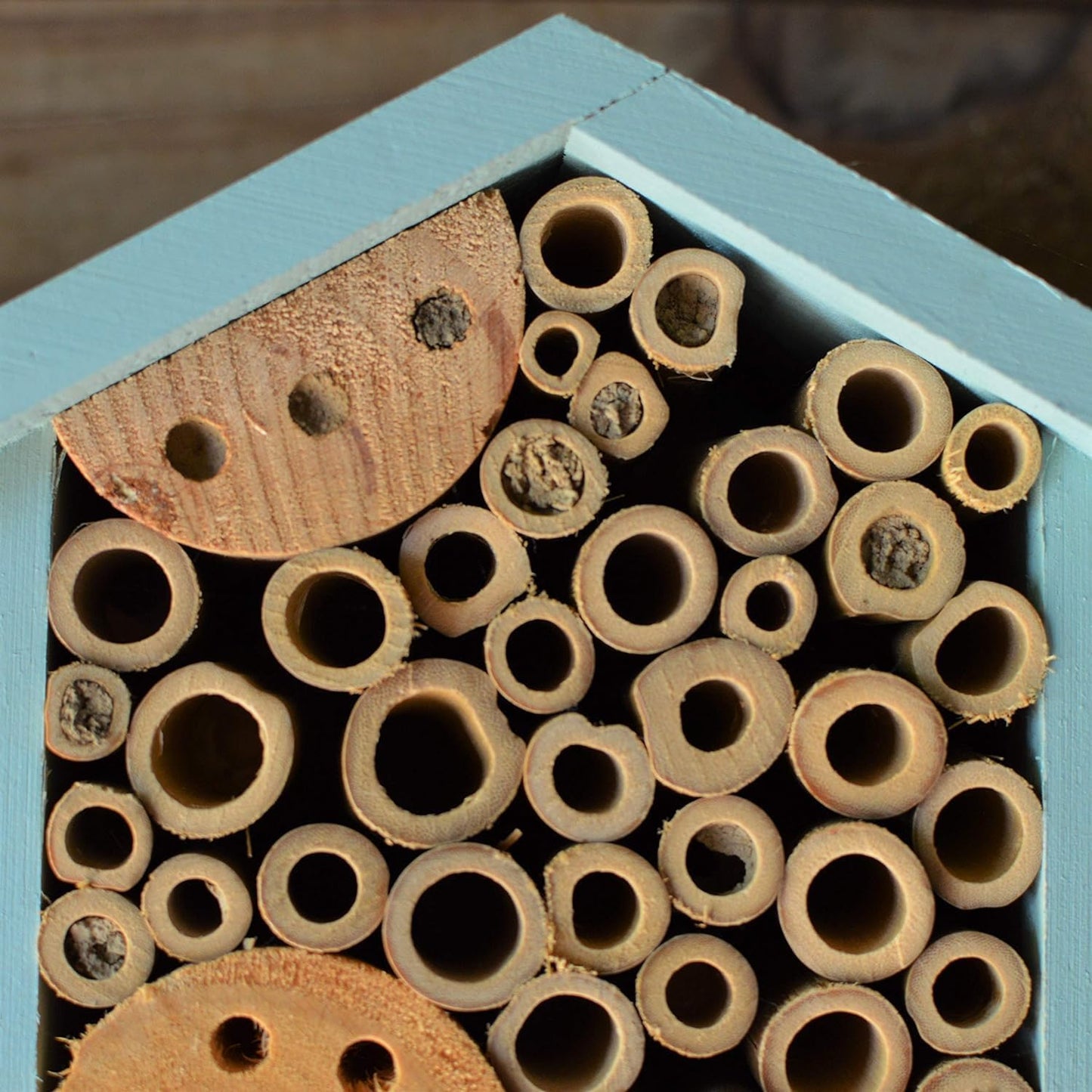 Nature's Way | PWH1-C Teal Bee House - Durable Habitat for Pollinators, Eco-Friendly Design