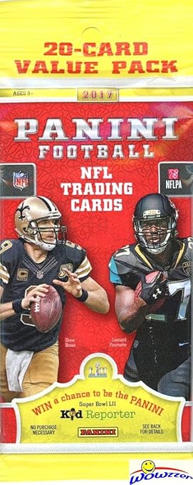 2017 Panini Football EXCLUSIVE HUGE Factory Sealed JUMBO FAT Pack with 20 Cards! Look for Rookies & Autos of Patrick Mahomes Deshaun Watson Mitch Trubisky Christian McCaffrey & More! WOWZZE