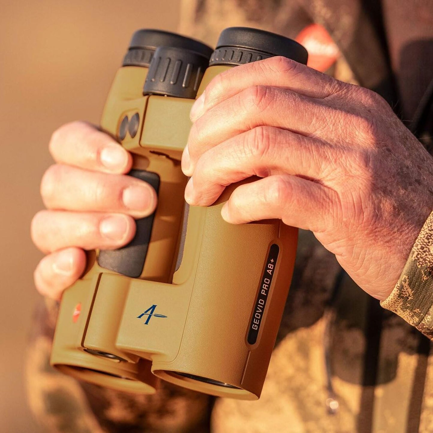 LEICA Geovid Pro Rugged Compact Ergonomic Lightweight Weather-Proof Hunting Rangefinder Binoculars with Built-in Compass, Flat Dark Earth, 10 x 42 AB+