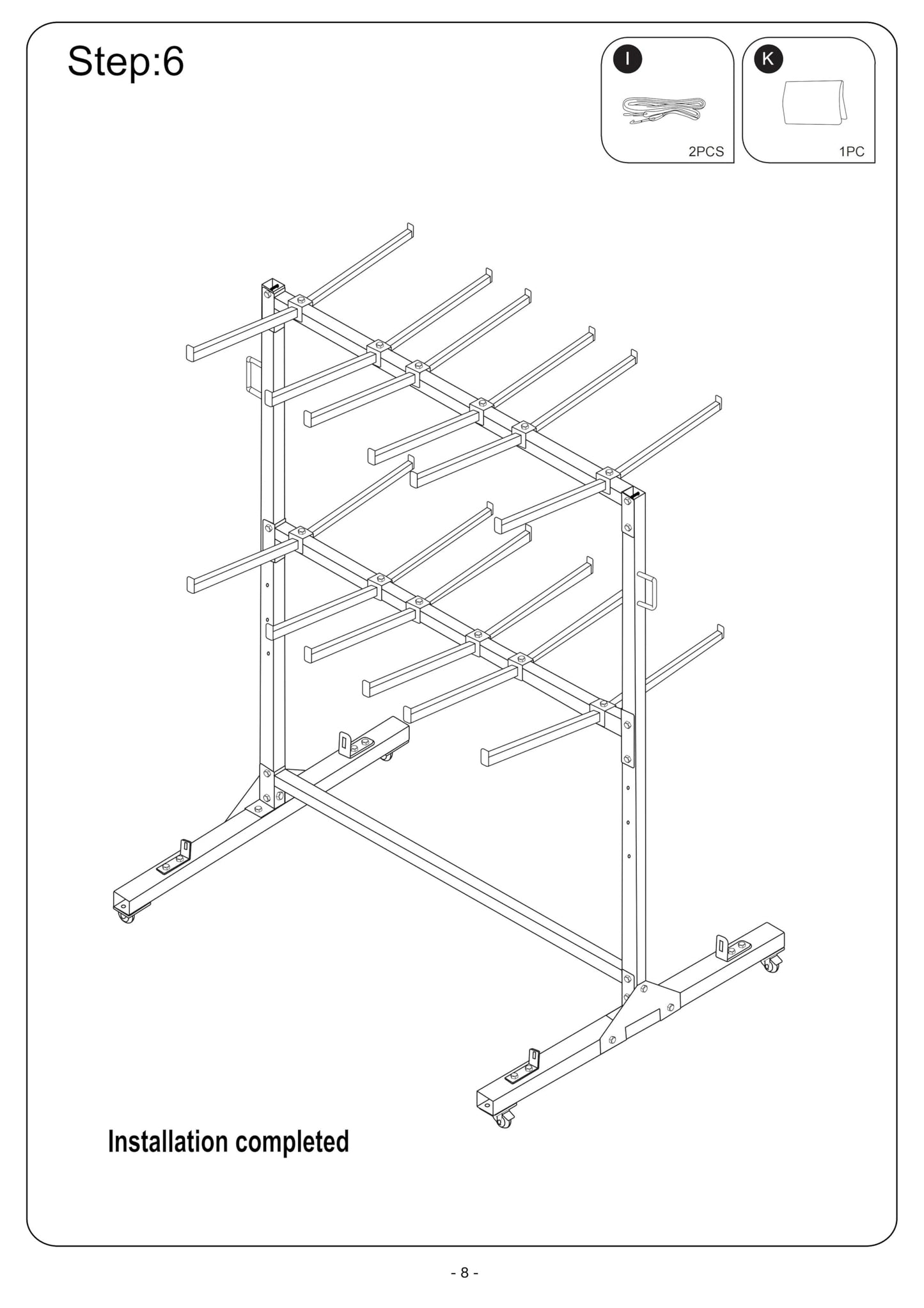 Folding Chair Cart, 2-Tier Heavy Duty Chair Storage Rack with Wheels, Holds 84 Chairs or 42 Chairs + 12 Tables, 1000 lbs Capacity, Locking Casters, Cover & Straps for Events, Church, School