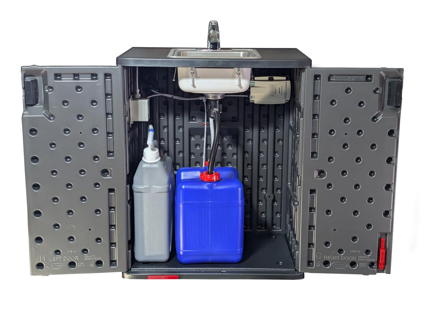 Portable Sink Hand Wash Station Automatic Faucet Single Basin for Washing Hands for Food Trucks, Concession Stands, Camping or Commercial Use