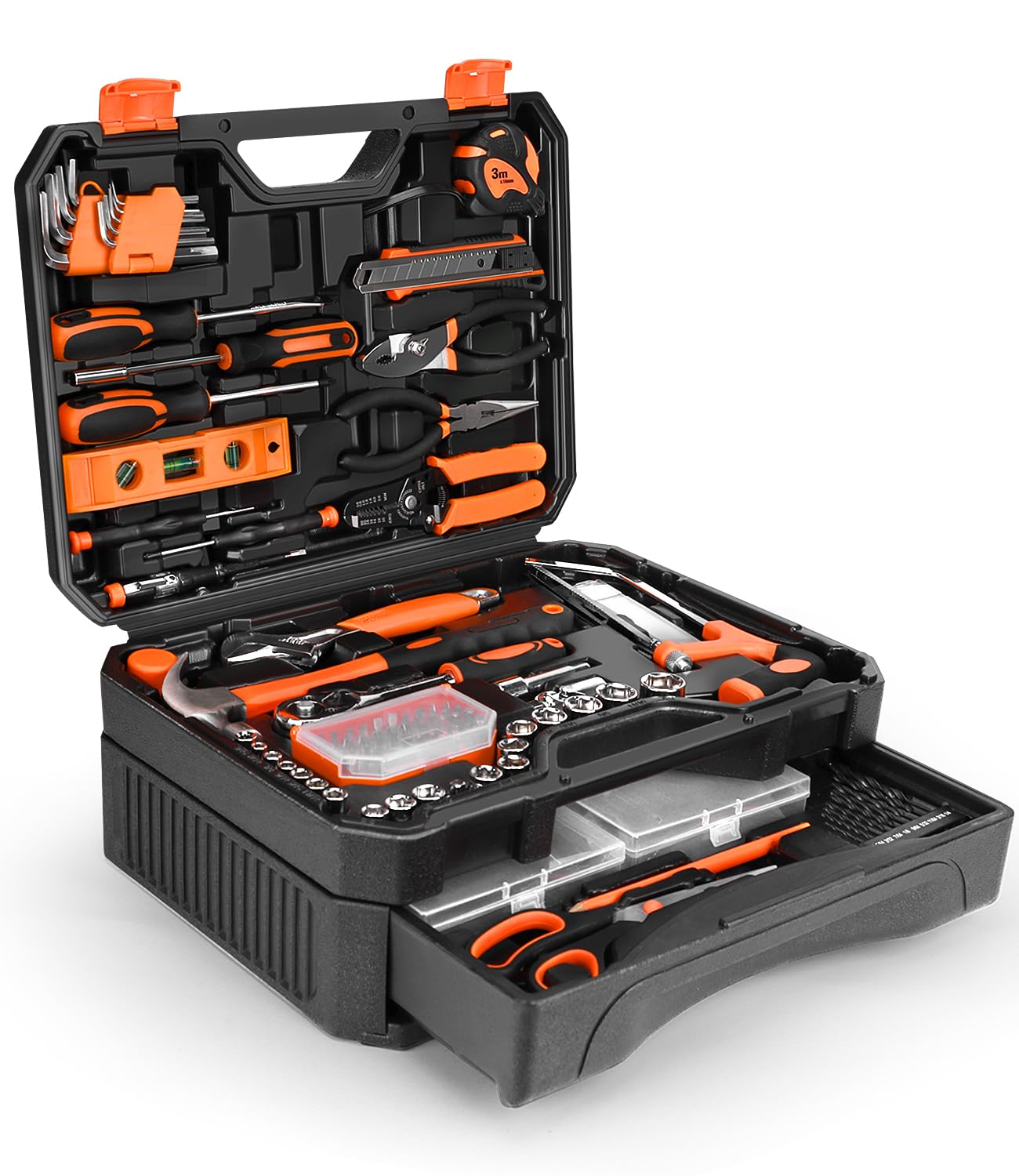 Thatool 328-Piece Tool Set - Tool Kit Toolbox Storage Case with Drawer, General Household Hand Tool Kit Perfect for Home & DIY Repairs