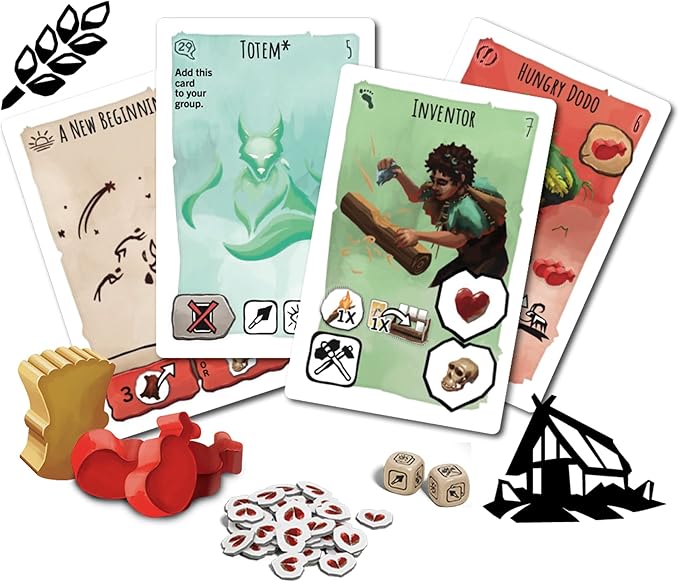 Z-Man Games Paleo A New Beginning Board Game Expansion - Forge a New Chapter in Human History! Cooperative Strategy Game for Kids & Adults Ages 10+ 2-4 Players 45-60 Minute Playtime