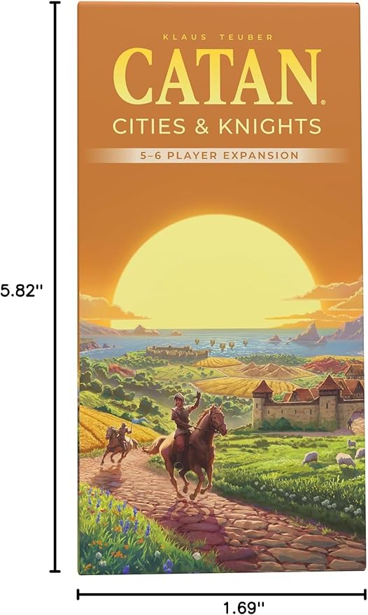 CATAN Cities & Knights 5-6 Player Board Game Extension (6th Edition) Add More Players Strategy Game for Kids & Adults Ages 12+ 3-6 Players 90-120 Minute Playtime Made by Catan Studio