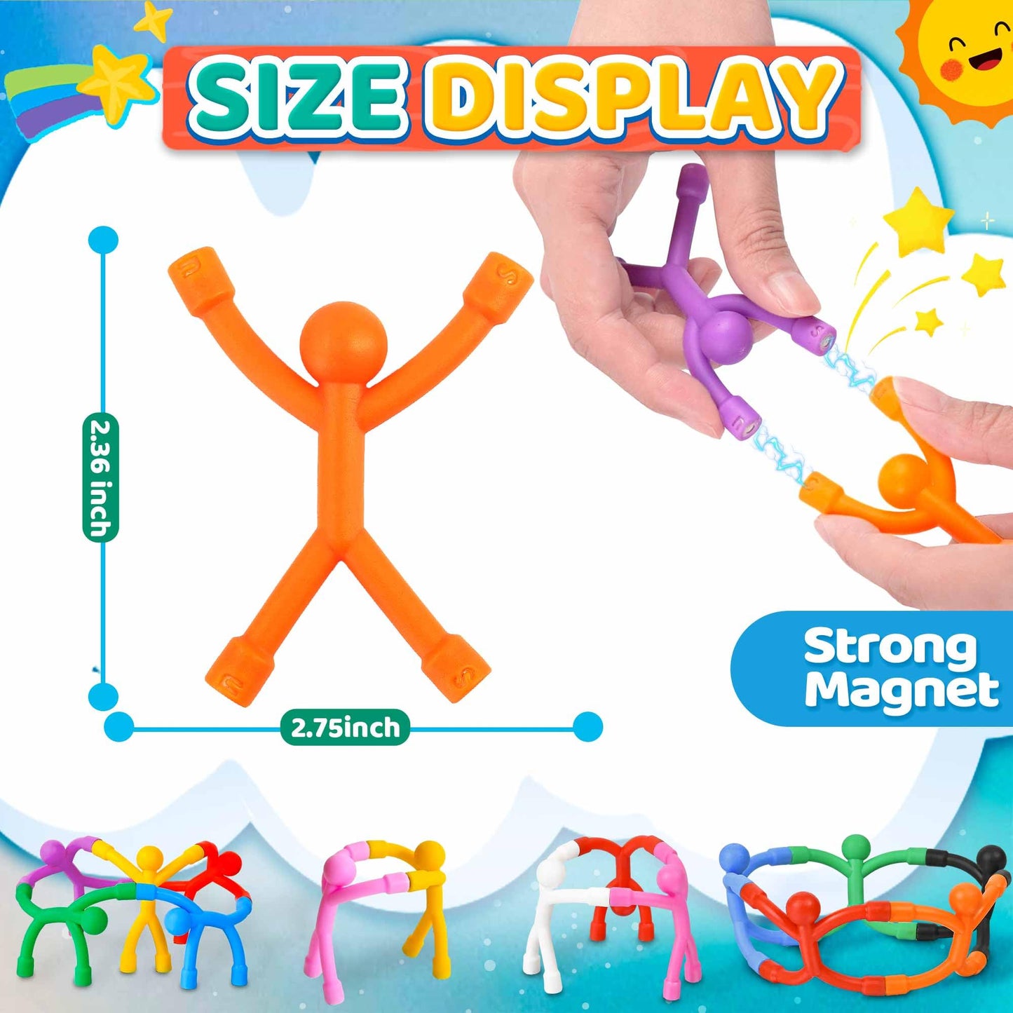 Magnetic Travel Toys for Toddlers Kids 5PCS, Airplane Car Travel Activities Essential, Fidget Toys Road Trip Sensory Toy, Fidgets for Classroom Toys for 3 4 5 6 7 8 Year Old, Kids Stocking Stuffers