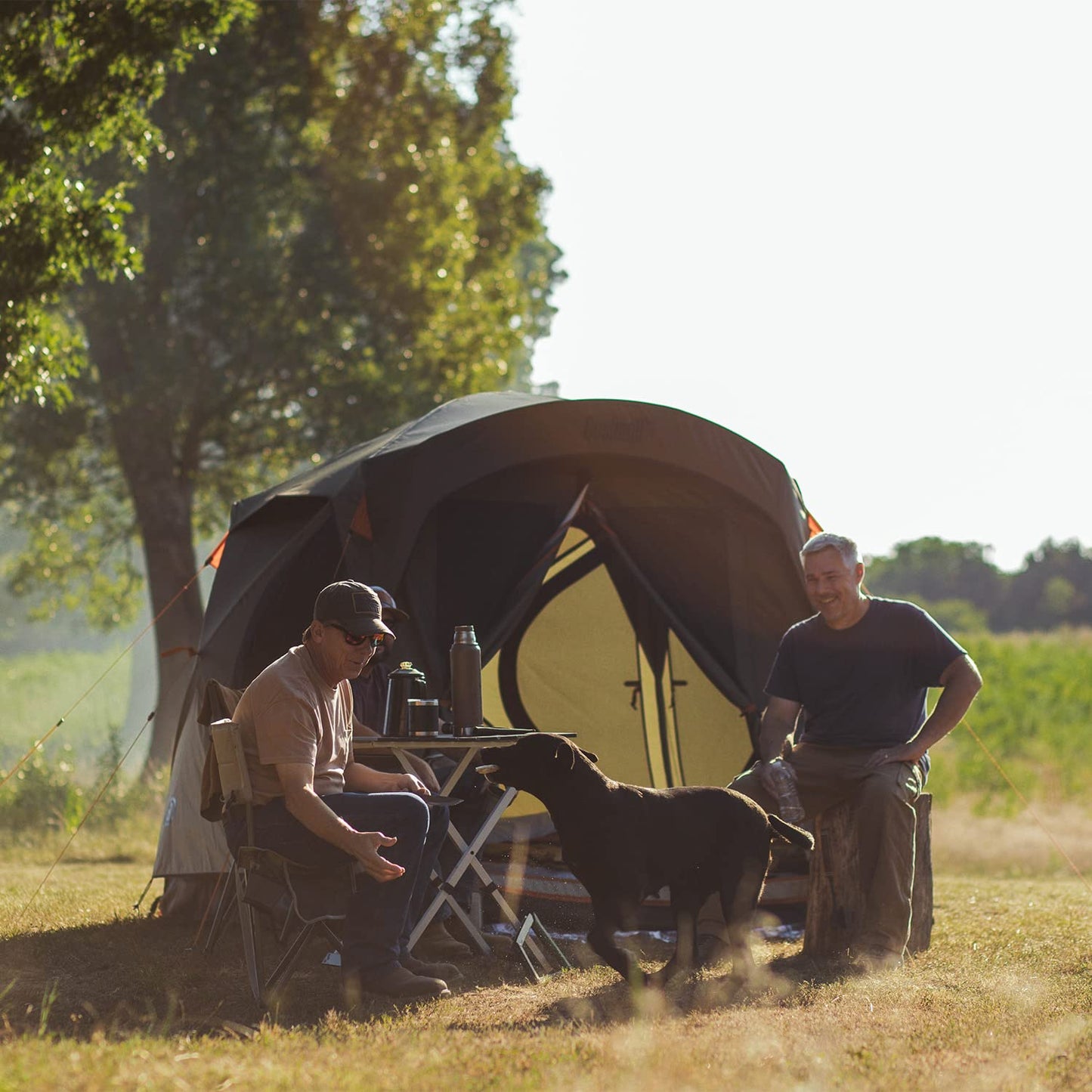 Bushnell Tent | Instant Pop Up 3P / 4P/ 6P / 8P Hub Style Tents | Best Pop Up Tent for Camping, Hiking, Family Camping, Hunting, Fishing, and Basecamp (4 Person)