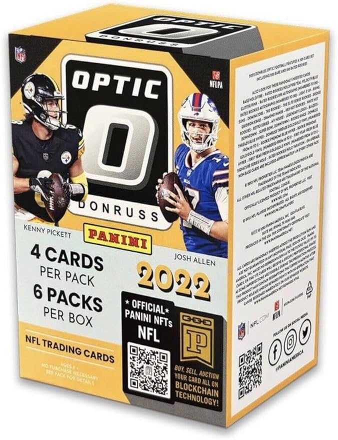 2022 Panini NFL Donruss Optic Football Trading Card Blaster Box (Pink Parallels)