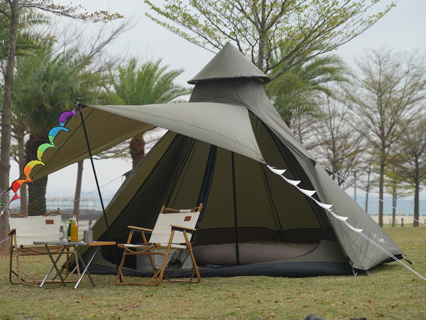 12'x10'x8'Dome Camping Tent 5-6 Person 4 Season Double Layers Waterproof Anti-UV Windproof Tents Family Outdoor Camping Tent | Double Layers, Waterproof, Anti-UV, Windproof, Family, Outdoor