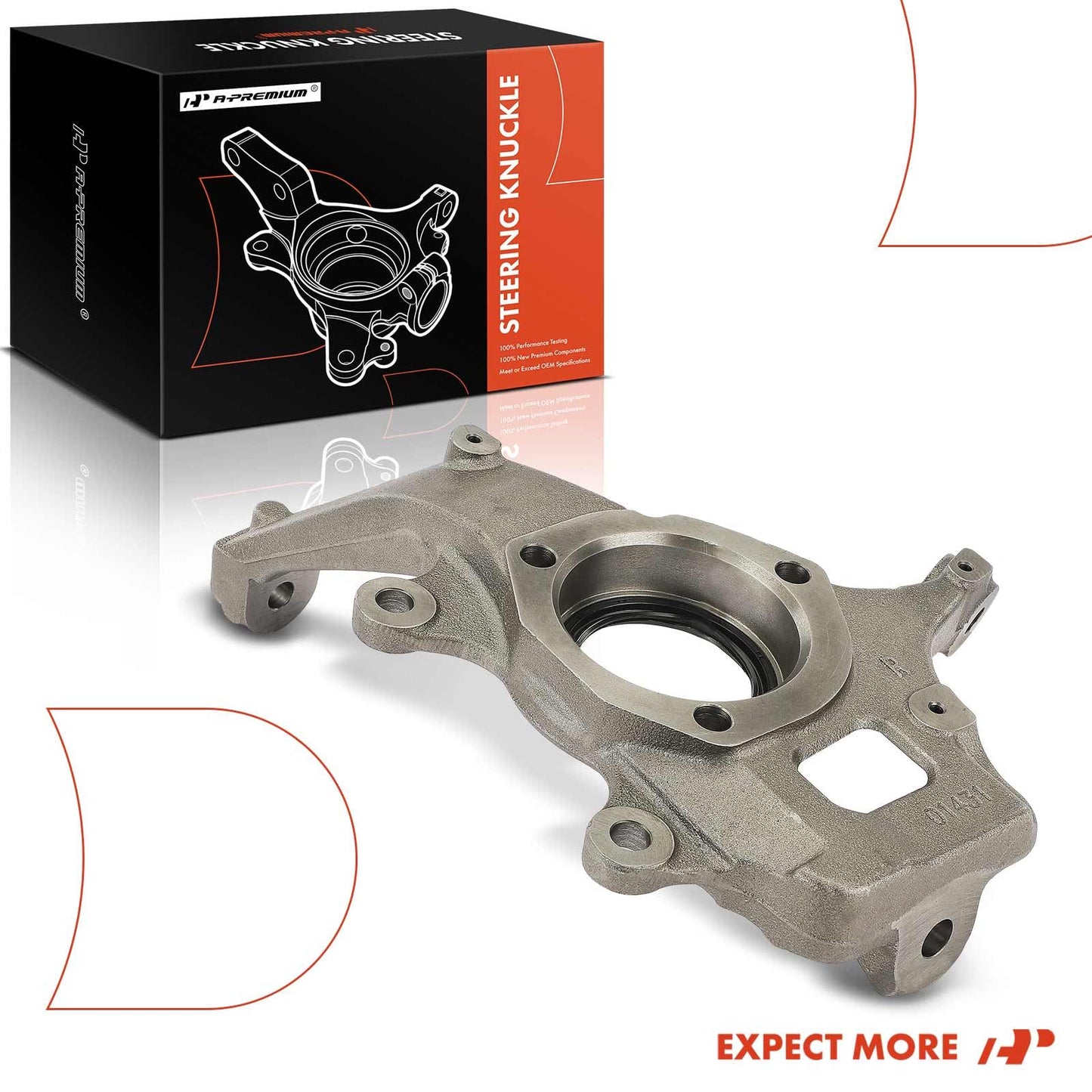 A-Premium Front Right Suspension Steering Knuckle Compatible with Ford Expedition 97-02, F-150 97-03, F-250 97-99, Lincoln Navigator 98-02, 4WD Only, Passenger Side
