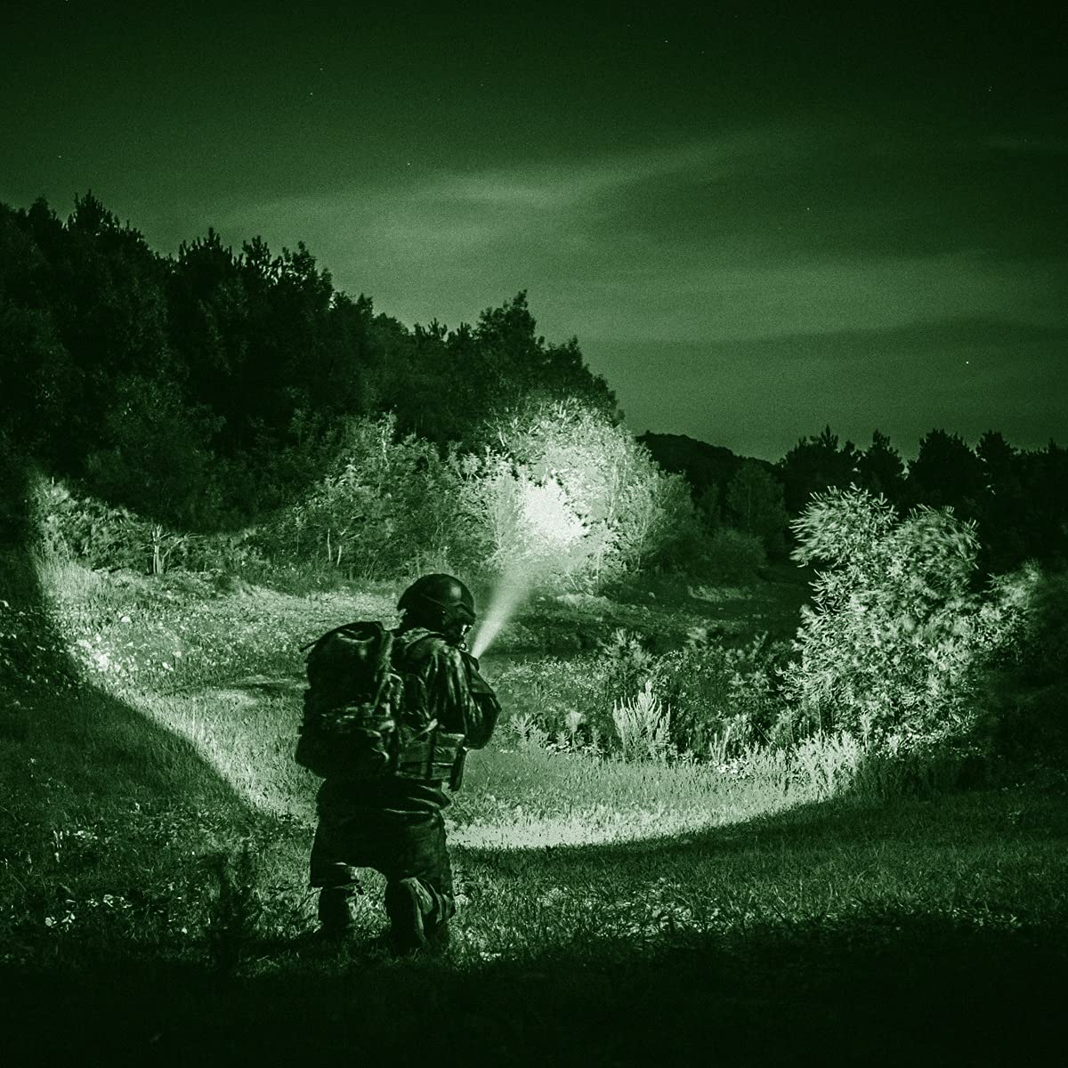 Weltool LH2 High Density Infrared LED Light Head,Single Mode, Throwing Beam Weapon Light Head W35, W65, BB3, BB6 Light Body and Surefire M600DF Body (Black)