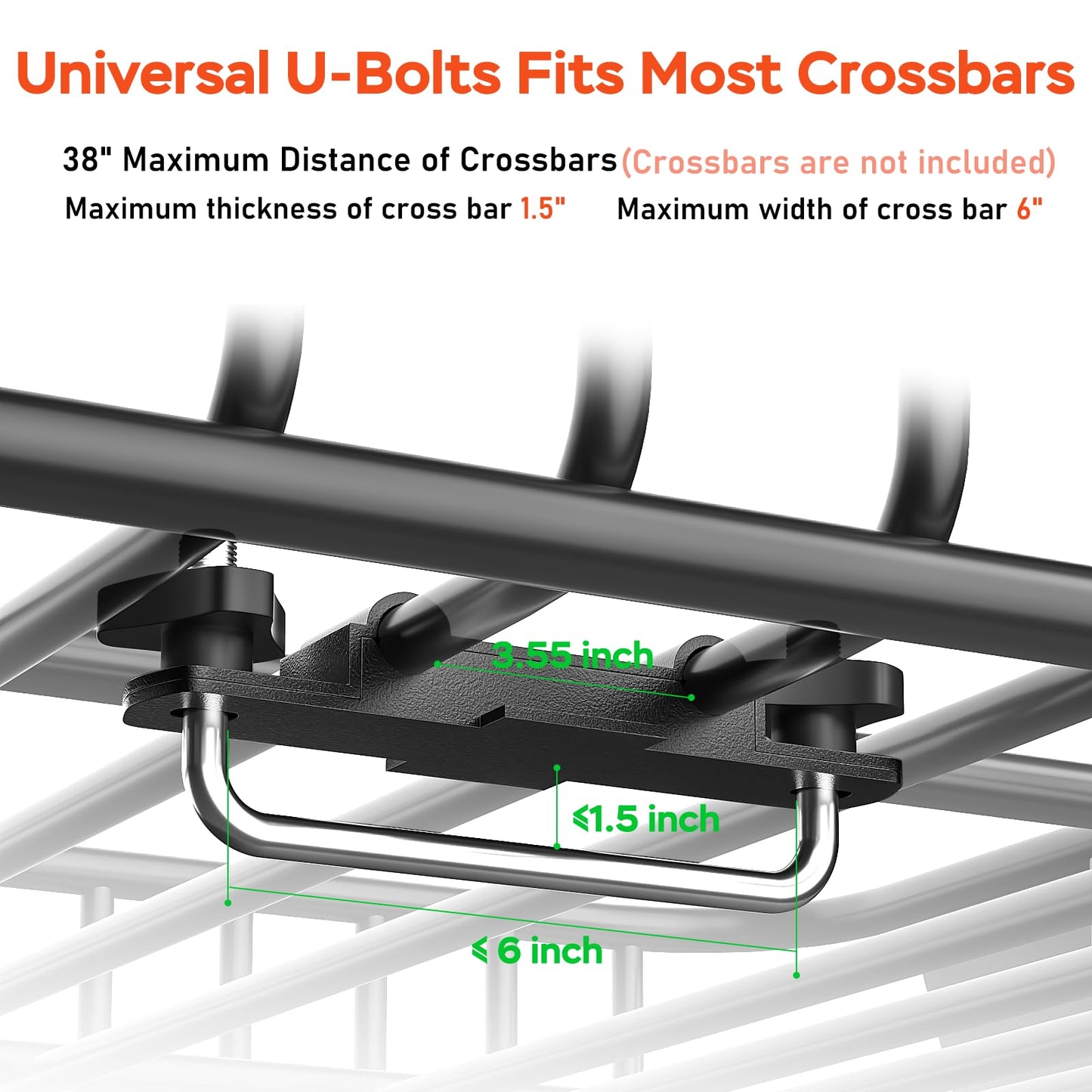 Roof Rack Carrier Basket 51" X 36" X 5" Universal Rooftop Cargo Basket - 200LB Capacity with 15 Cu.Ft Waterproof Bag, Heavy Duty Roof Rack for SUV/Truck/Van Cargo Carrier, Corrosion-Resistant Steel