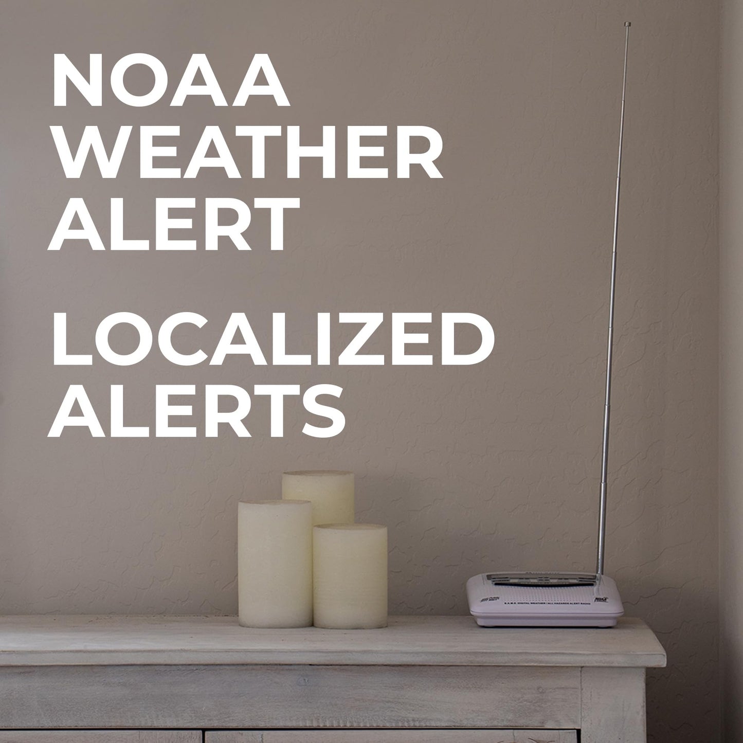 Midland - NOAA Emergency Radio Bundle with Strobe Light and Pillow Shaker