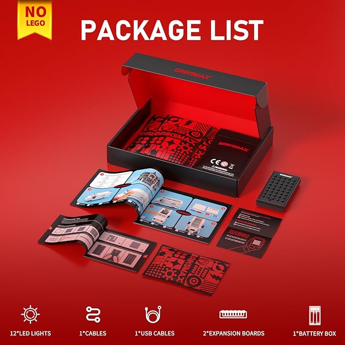 BRIKSMAX 2.0 Light Kit Compatible with Lego The Botanical Collection Tulip Bouquet 11501 Building Sets- LED Lighting Kits (Accessories Only) for Display Perfect Valentine's Gift & Collectors