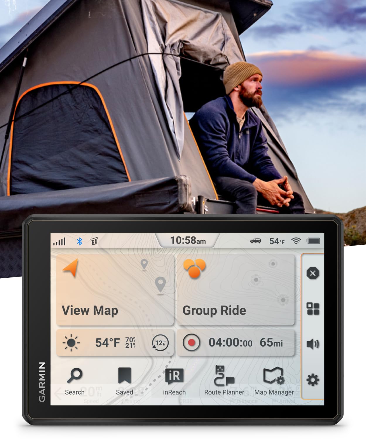 Garmin Tread 2 Overland Edition – 8" All-Terrain GPS Navigator for Off-the-Grid Travels with Turn-by-Turn Trail Navigation, Topo & Satellite Maps, Weather, Group Ride + Wearable4U Power Pack Bundle