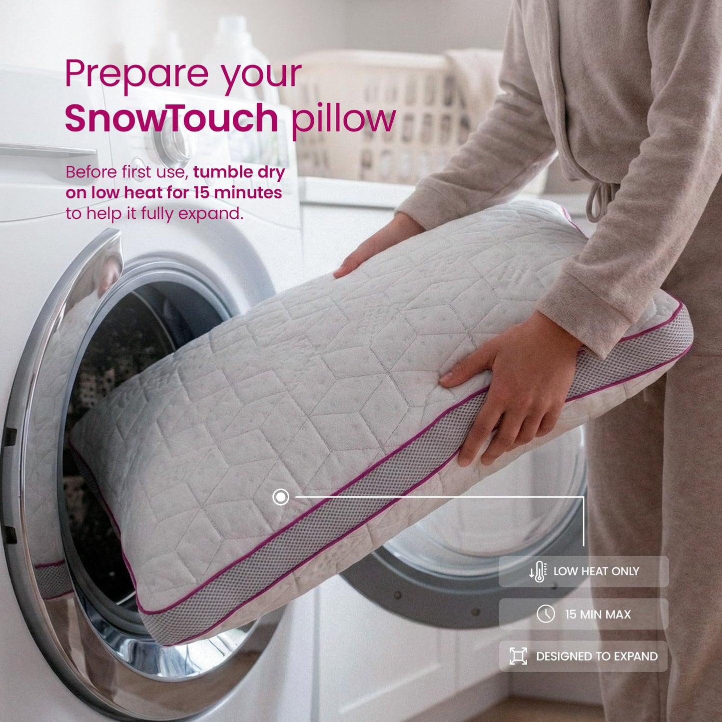 IWS SnowTouch® Adjustable Pillow, Neck Support, Bed Pillows for Sleeping, Gel Cross Cut Memory Foam for Side Sleepers (King (Pack of 1))