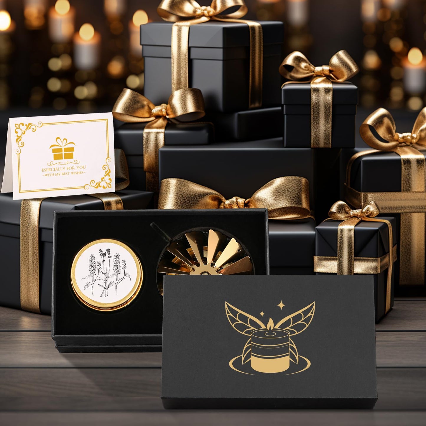Butterfly Gifts for Women, Rotatable Lavender Scented Candle Gifts for Mom Wife Anniversary Valentine's Day Christmas, Unique Birthday Gift for Sister Girlfriend with Gift Box