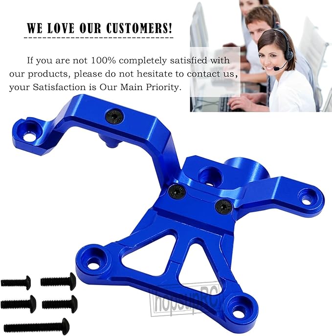 RC Steering Bellcrank Support Upgrades Part for 1/5 X-Maxx 6SX-Maxx 8SXRT 8S Monster TruckAluminum Steering Bellcrank Support Hops Up7746 Navy Blue