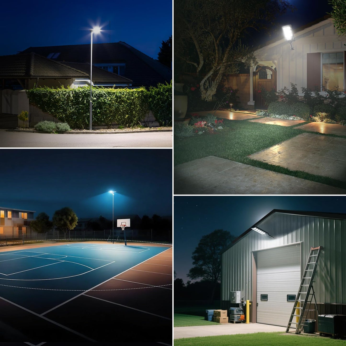 Solar Lights Outdoor Waterproof, 11inch LED Dusk to Dawn Solar Street Light, Solar-Powered Flood Lights with Motion Sensor and Remote Control, Solares Parking Lot Lights for Yard Walkway, 10-Pack