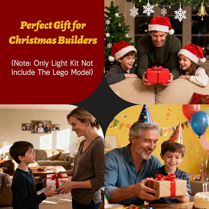 BRIKSMAX Led Lighting Kit for LEGO-10308 Holiday Main Street - Compatible with Lego Icons Building Model- Not Include Lego Set