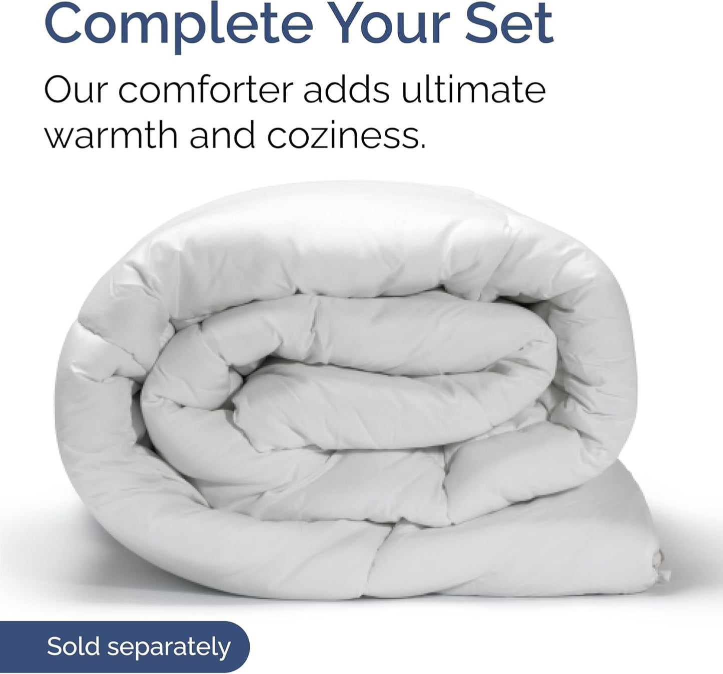 King Size 4 Piece Sheet Set - Ultra Soft Cooling Bed Sheets | Fits 8-16 Inch Mattresses - Wrinkle-Free, Fade-Resistant Bright White