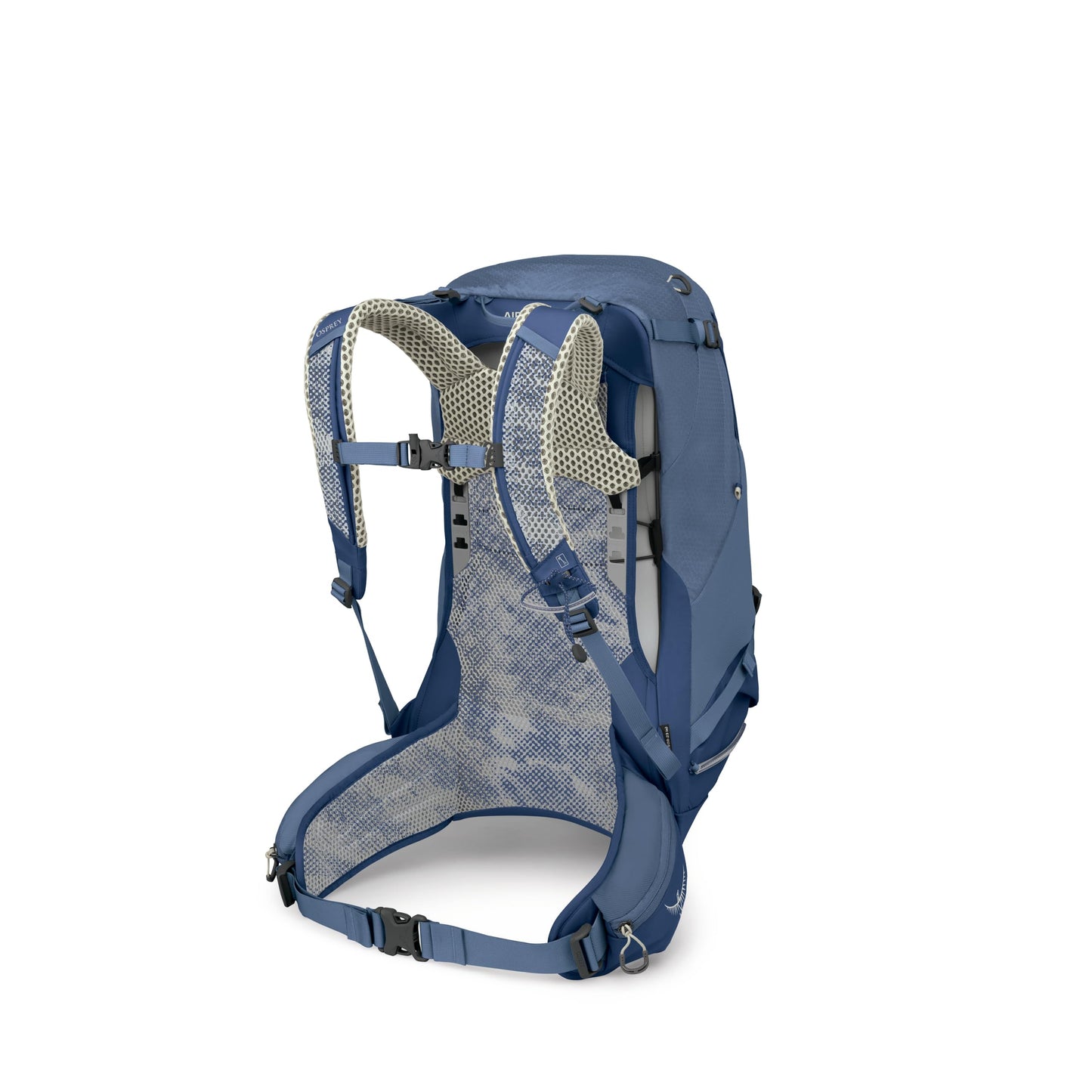 Osprey Stratos 34L Men's Hiking Backpack - Camping Bag with Waterproof Raincover, Bottle Pockets, & Gear Straps, Nirvana Blue
