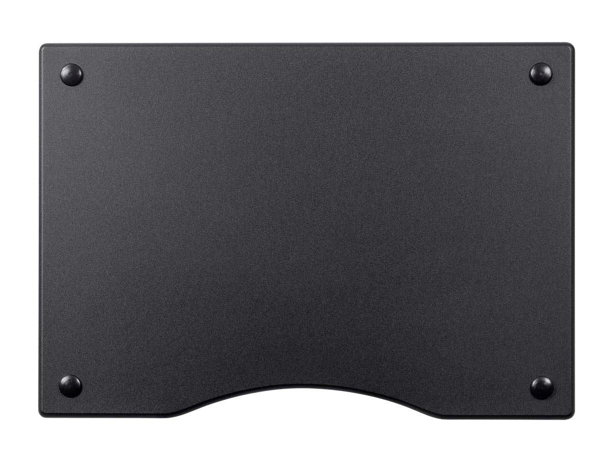 Monolith 4 Tier Shelf Audio Stand - Open Air Storage, Modular Design, Sturdy, Compatible with Bose, Polk, Sony, Yamaha, Pioneer and Others, Black