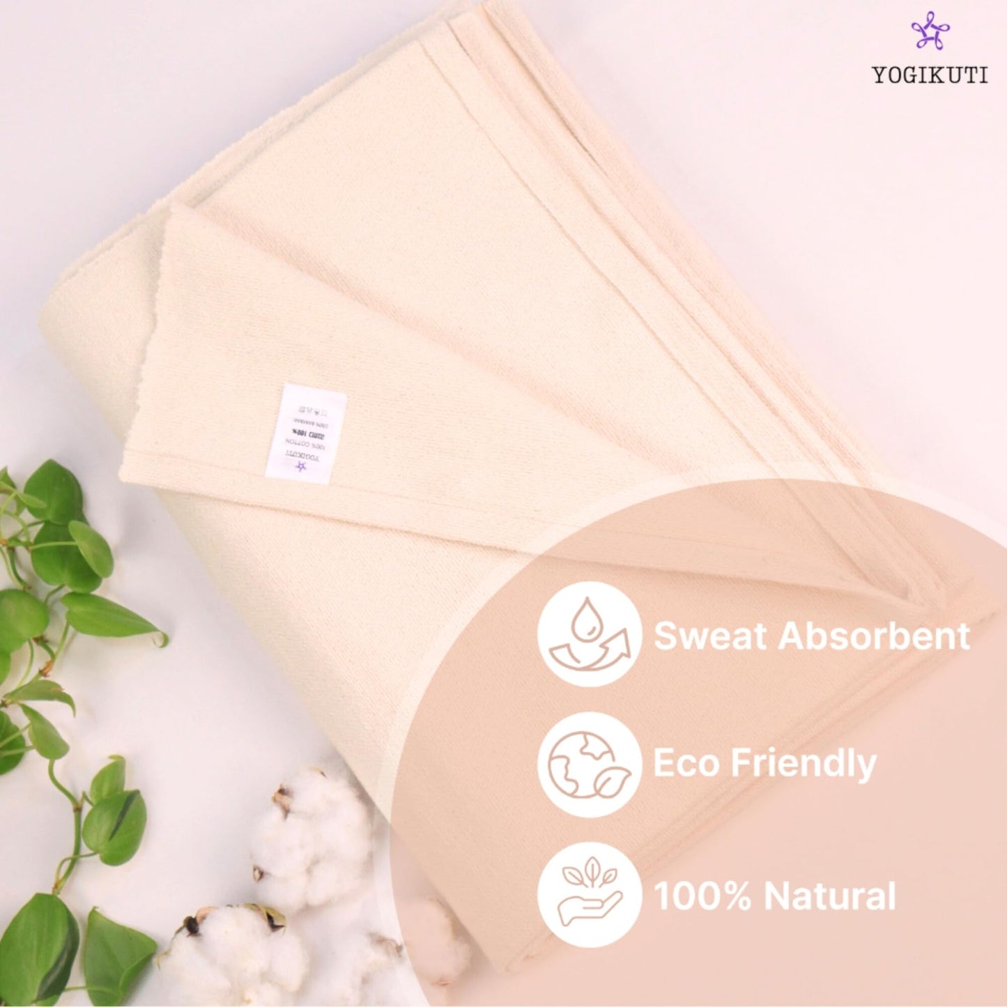 Yogikuti Iyengar Yoga Blanket Set of Four – Thick Handwoven Cotton Blankets for Restorative Yoga, Meditation and Pranayama – Supportive Yoga Prop for Comfort, Alignment and Deep Relaxation - (White)