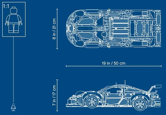 LEGO Technic Porsche 911 RSR 42096(1580 Pieces)