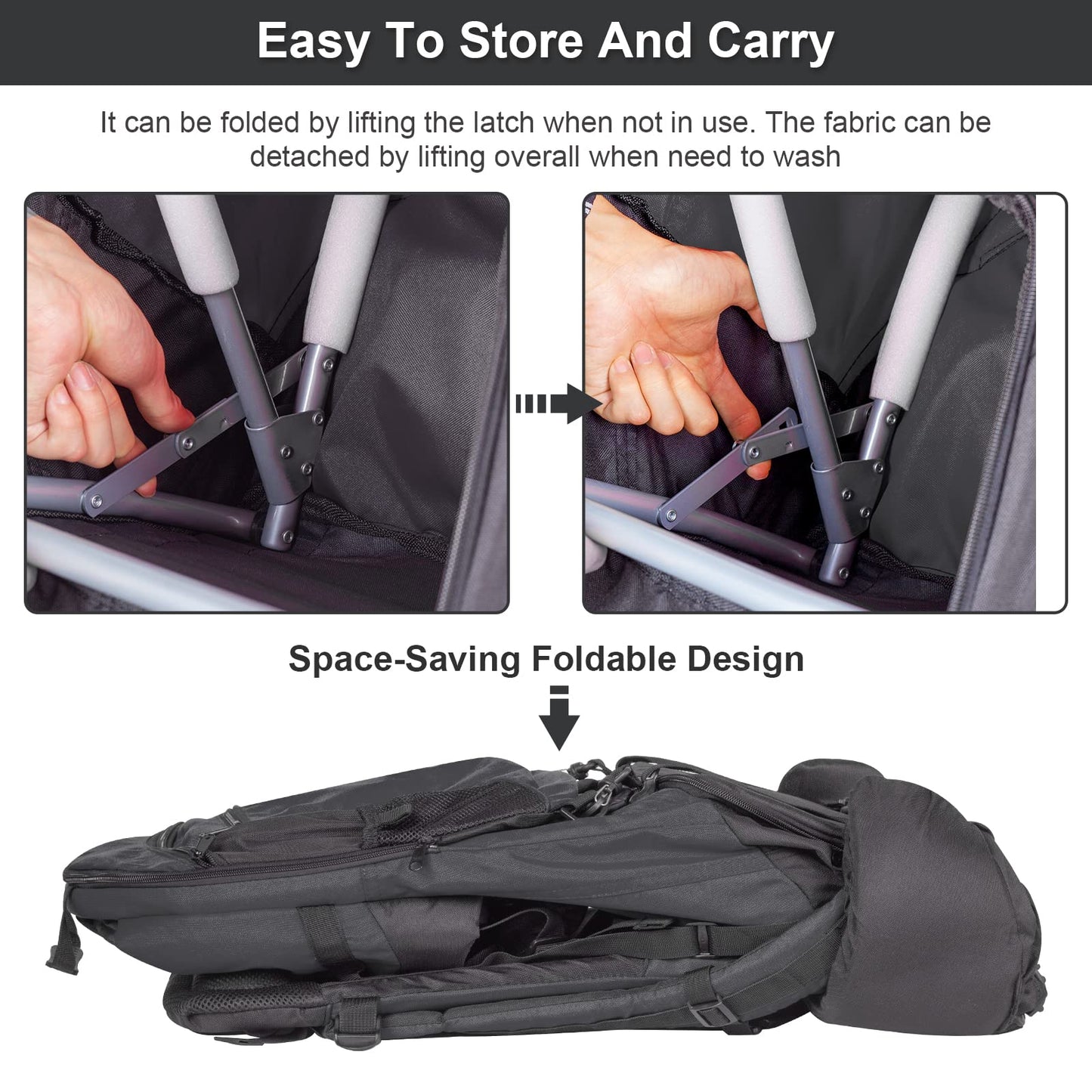 Baby Backpack Carrier, Safe Toddler Hiking Backpack Carrier Camping Child Carriers with Rain Cover Child Kid Sun Shade Large Storage Insulated Pocket, Adjustable Padded Children Seat