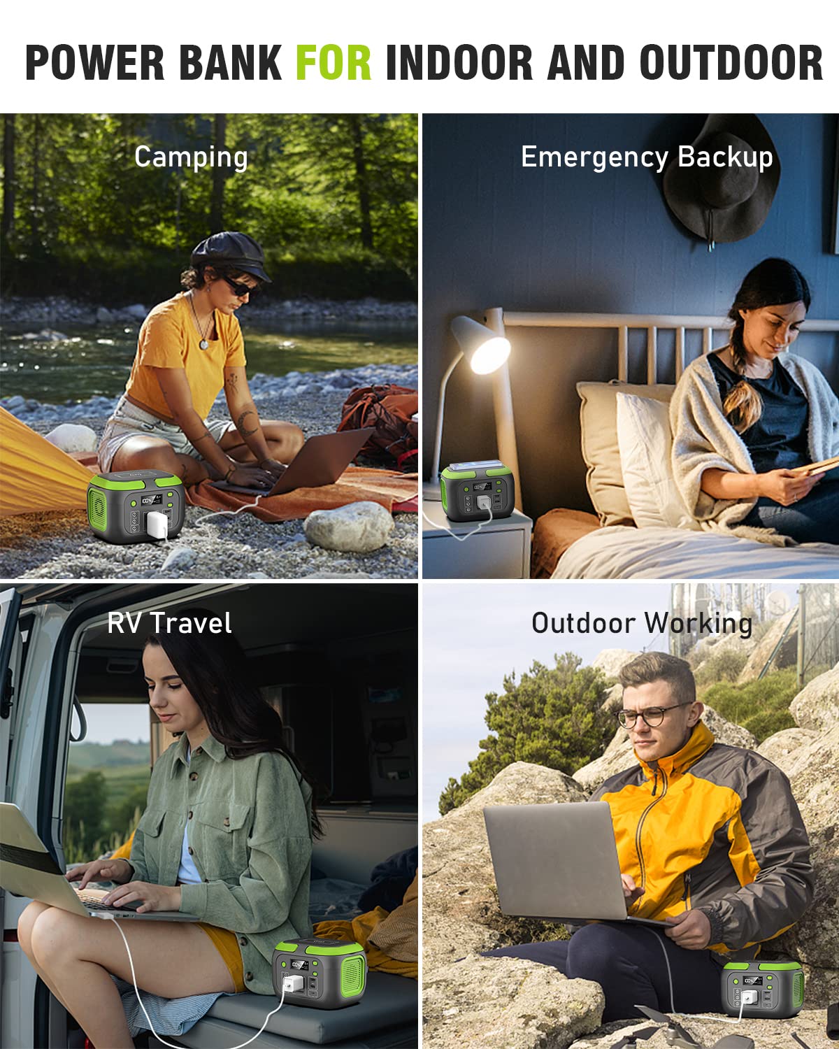 SinKeu 200W Portable Power Station, 42000mAh Solar Generator with 110V AC Outlet, DC, USB C, USB QC3.0, 155Wh Backup Battery Pack Power Supply for Camping Essential Road Trip Home Outdoor Emergency