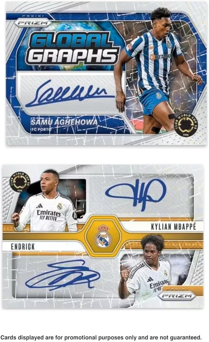 2025 Panini Prizm Club World Cup Soccer Mega Box – FIFA Trading Cards – Includes Mega Box Exclusive Prizms Rookies & Inserts – Official Panini Retail Set