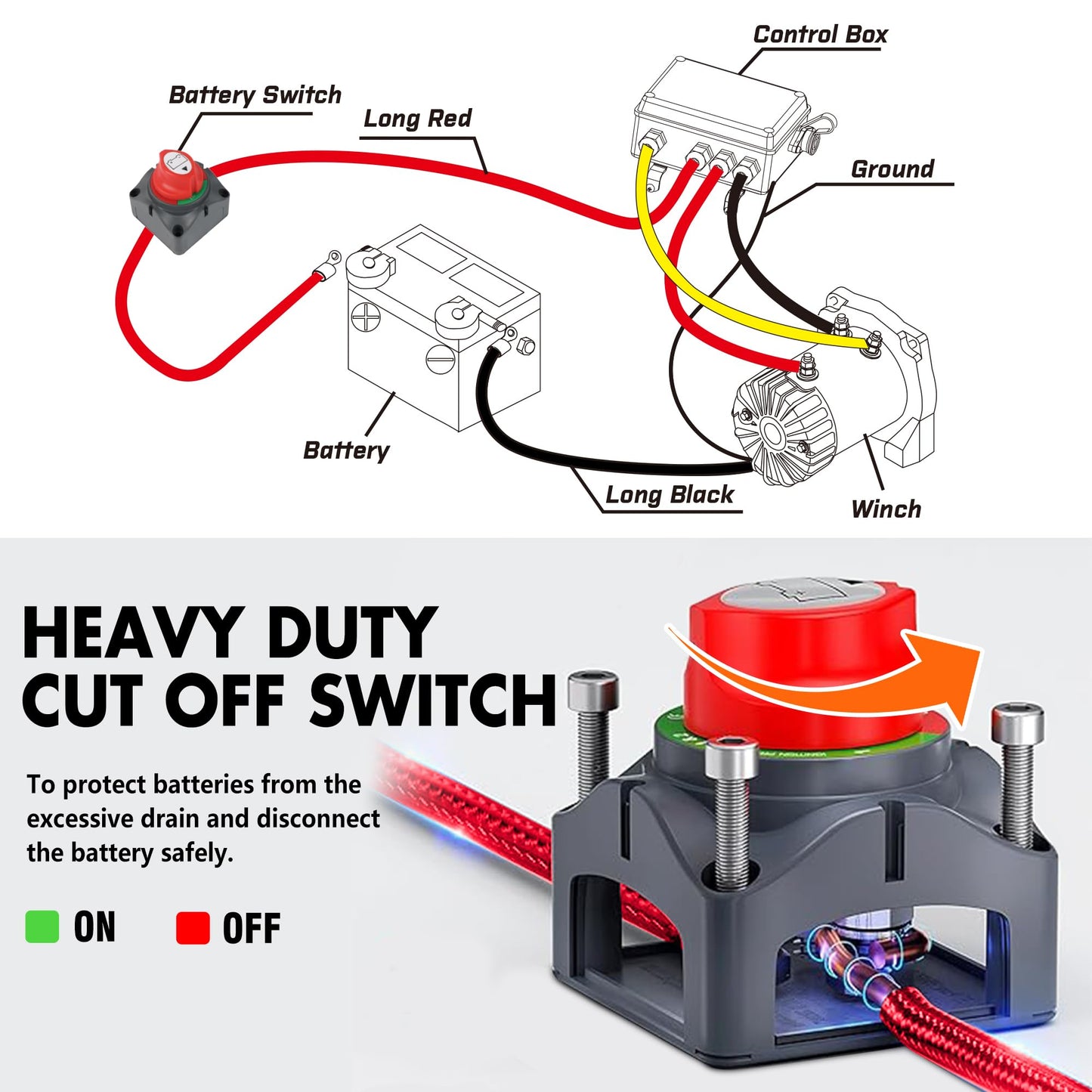 ZESUPER 13500 lb Load Capacity 12V Electric Winch 100ft Synthetic Rope Hook Winch Kit for Jeeps Trailer Truck SUV Waterproof IP68 Winches with Hawse Fairlead and 2 in 1 Wired&Wireless Handle Remote