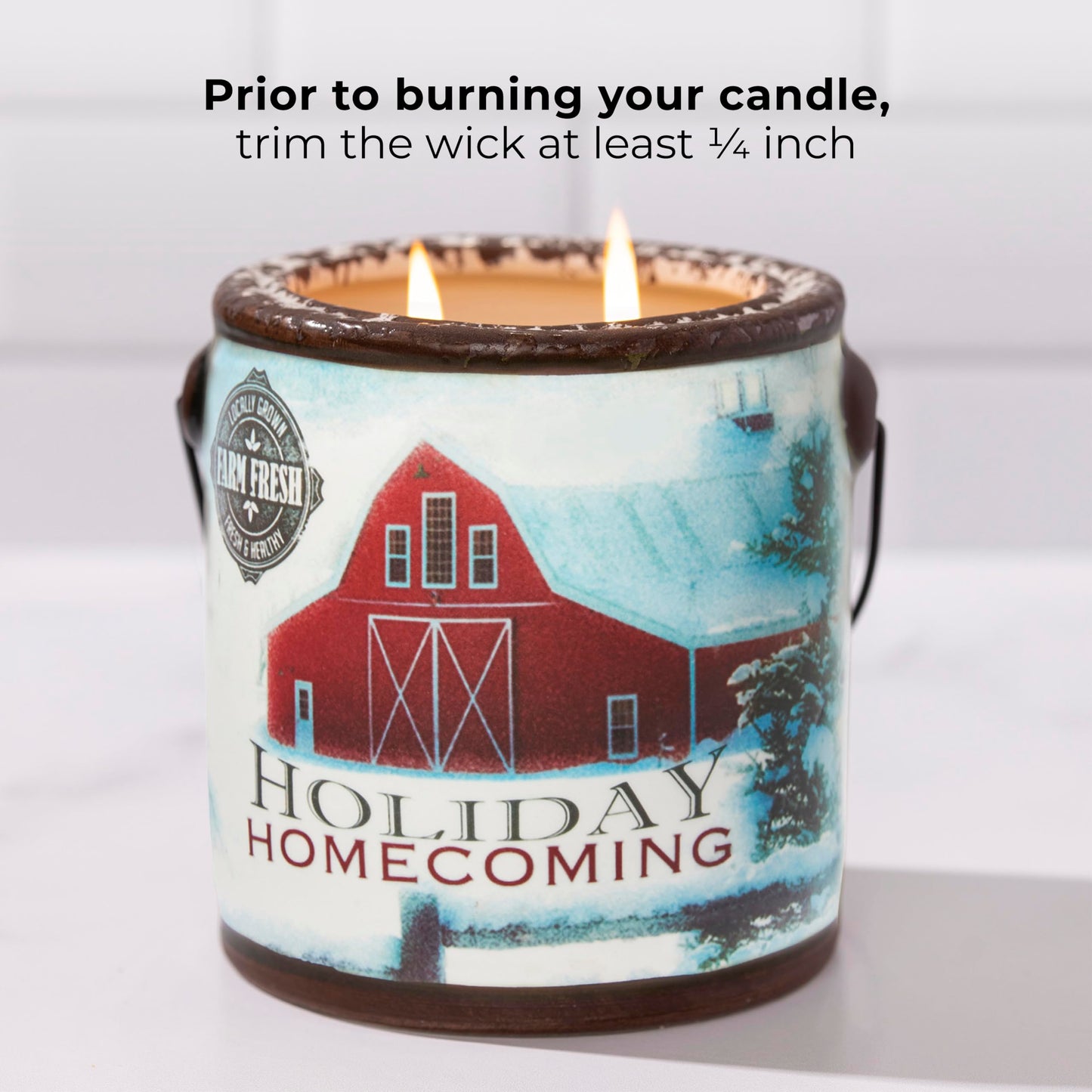 A CHEERFUL GIVER 95hr 20oz Scented Candle - Holiday Homecoming - Multi-Wick Glass Candle - Gifts For Men and Women