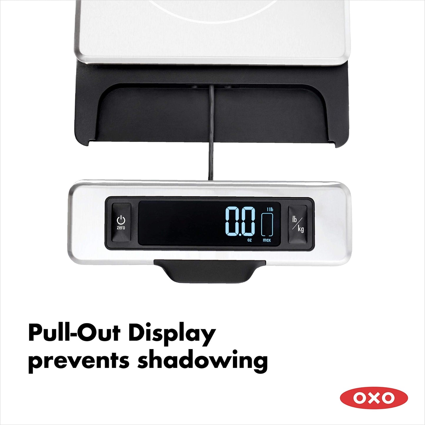 OXO Good Grips Thermocouple Thermometer & Good Grips 11-Pound Stainless Steel Food Scale with Pull-Out Display