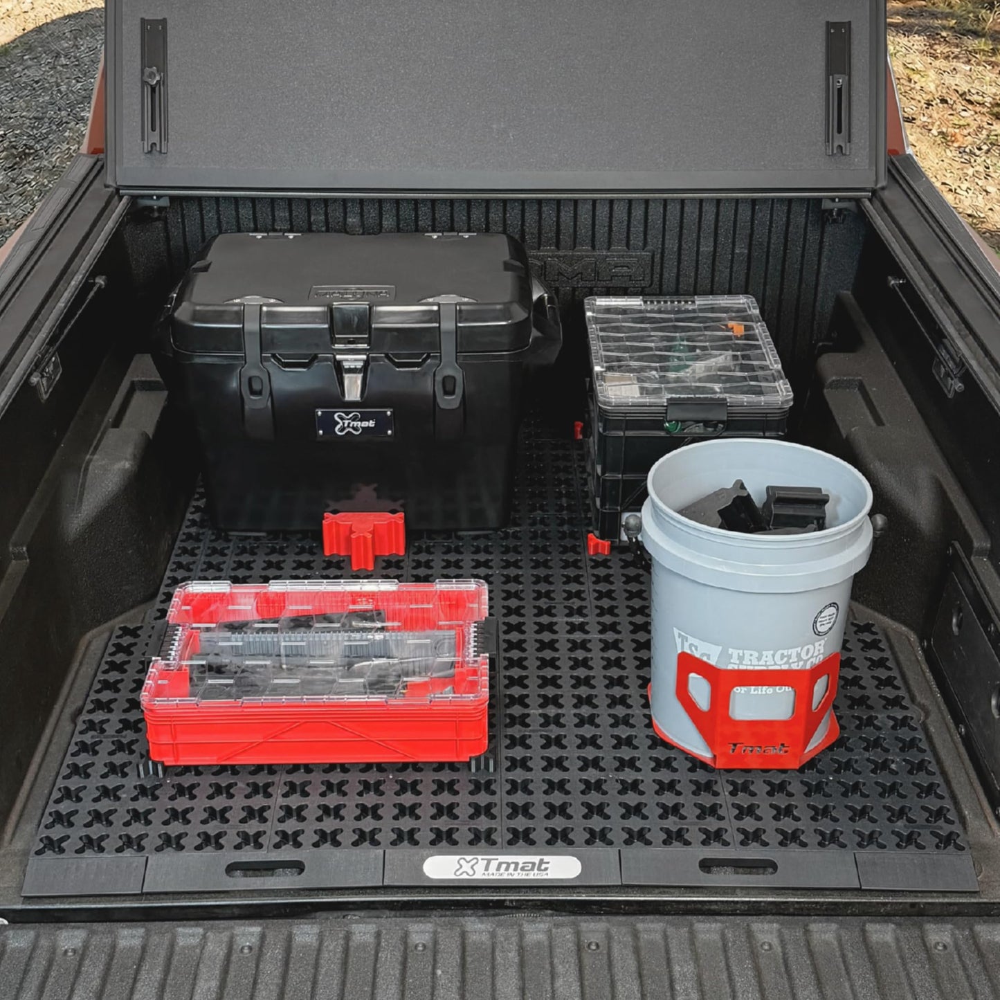 Tmat Truck Bed Organizer Storage System Slide Out Mat (Universal Fit for Standard Beds 6'6" to 6'9")