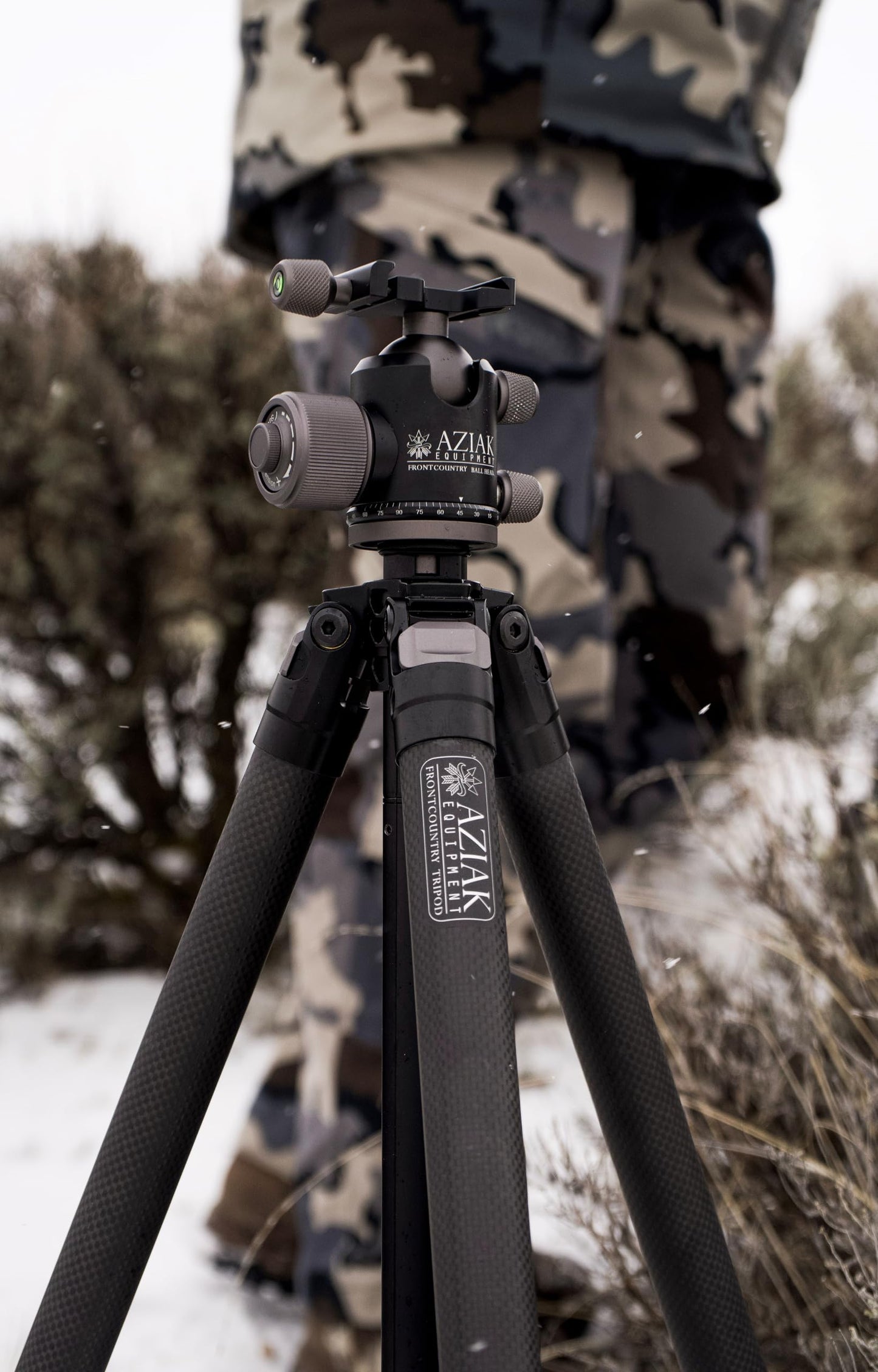 Aziak Equipment Frontcountry (Tripod Only) - Lightweight, Durable and Rugged | Made for glassing, Filming, Hunting, and Shooting